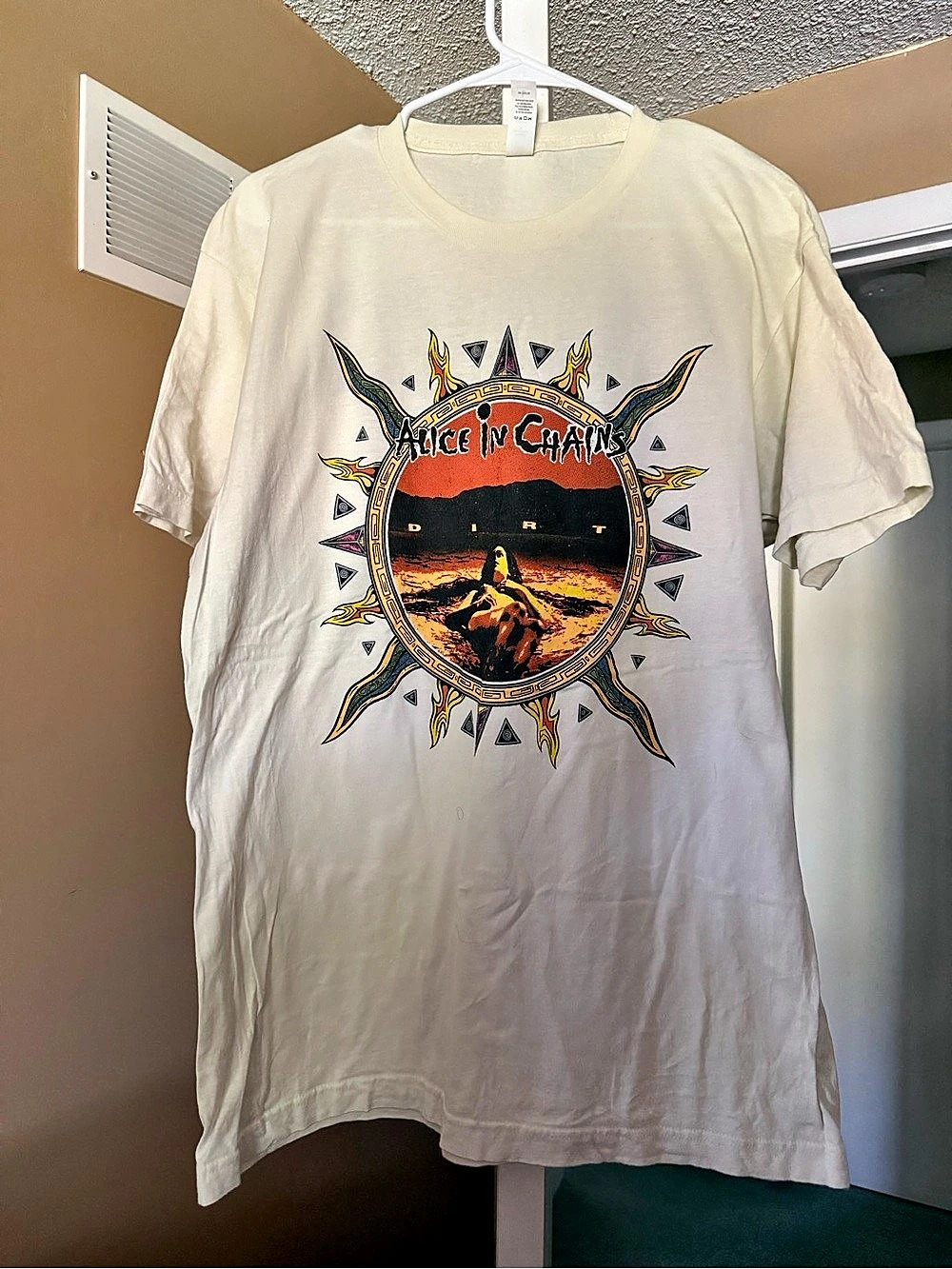 Alice in Chains Dirt Graphic Tee Off White Size Large